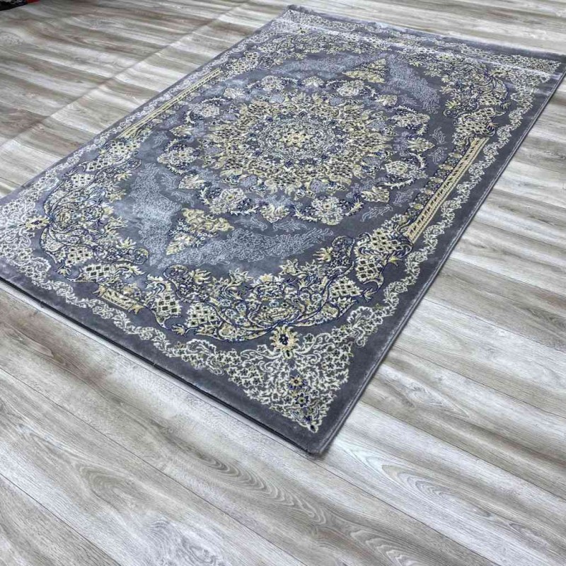 سجاد كلاسيك شيراز AA326c رصاصي 80*150