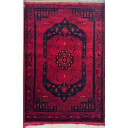 سجاد تركي بخارى نقشة افغاني 1503 بابل احمر مقاس 50*80