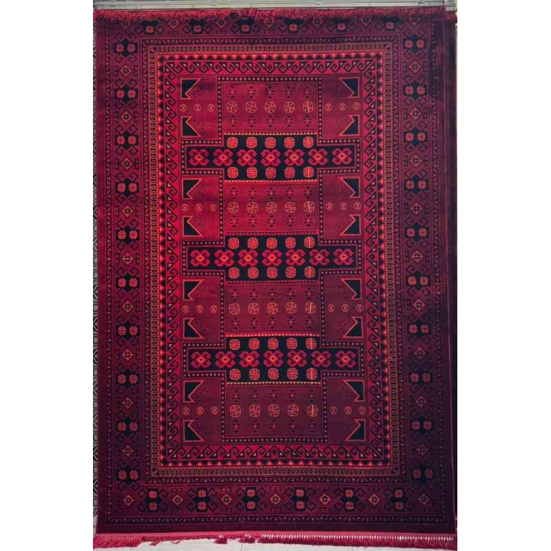 سجاد تركي بخارى نقشة افغاني 1504 بابل احمر مقاس 250*350