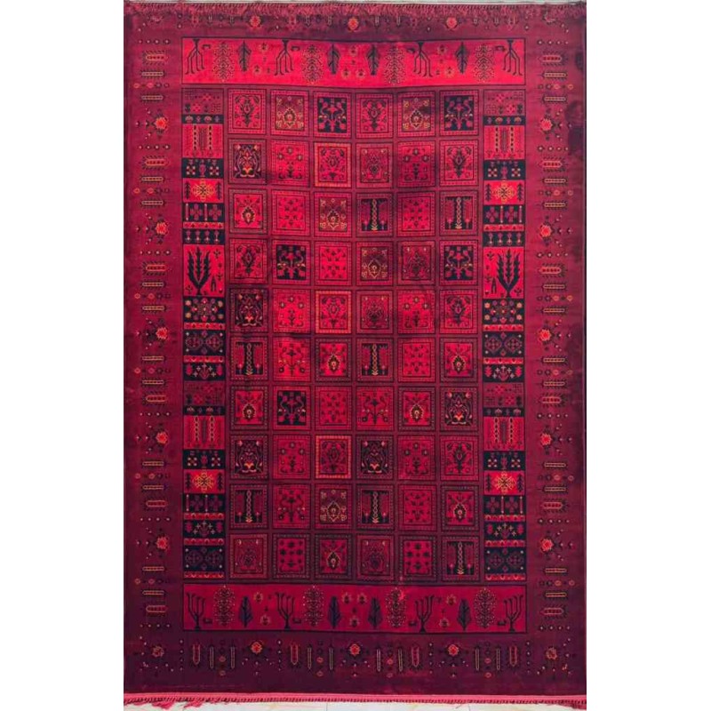 سجاد تركي بخارى نقشة افغاني 1506 بابل احمر مقاس 100*300