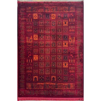 سجاد تركي بخارى نقشة افغاني 1511 بابل احمر مقاس 50*80