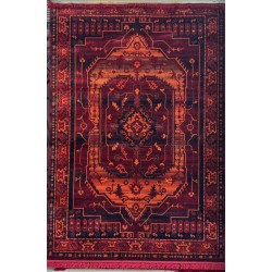 سجاد تركي بخارى نقشة افغاني 1509 بابل احمر مقاس 150*220