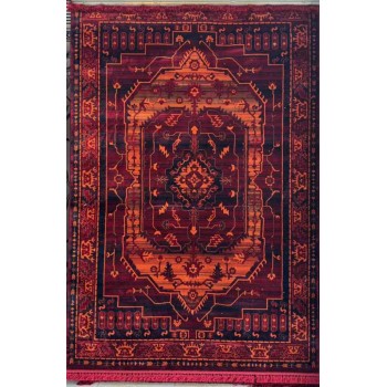 سجاد تركي بخارى نقشة افغاني 1509 بابل احمر مقاس 100*200