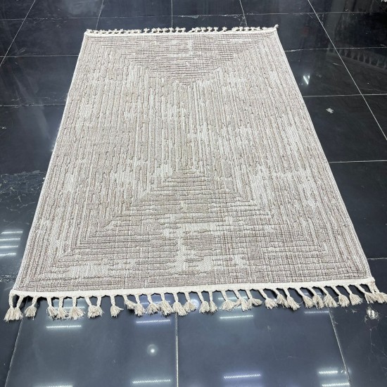 سجاد خيش باتارا تركي L0026B بني مقاس 50*80