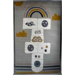 سجاد تركي اطفال كيدز 1001 اللون رصاصي مقاس 200*300