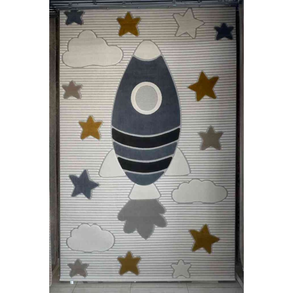 سجاد تركي اطفال كيدز 1005 اللون كريم مقاس 200*300