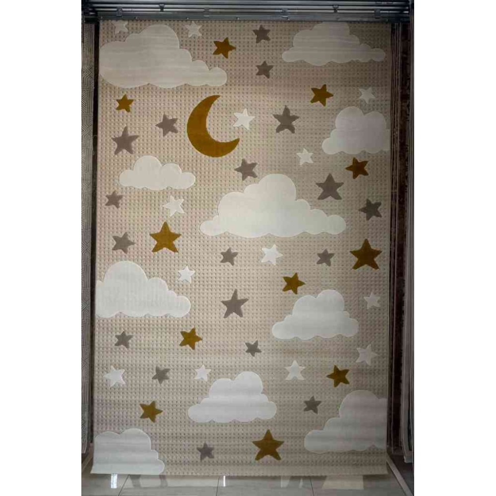 سجاد تركي اطفال كيدز 1008 اللون بيج مقاس 80*150