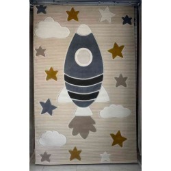 سجاد تركي اطفال كيدز 1004 اللون بيج مقاس 80*150