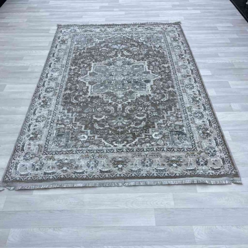 سجاد بوهيمي لوتس تركي 1586A فيزون اخضر مقاس 100*200