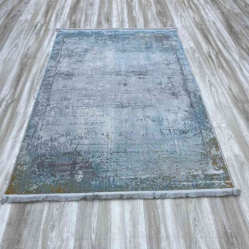 سجاد الفاخر بلغاري A972AA رصاصي ازرق مقاس 100*300