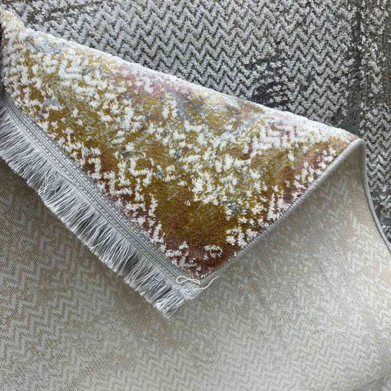 سجاد الفاخر بلغاري A972AA رصاصي موف مقاس 100*200