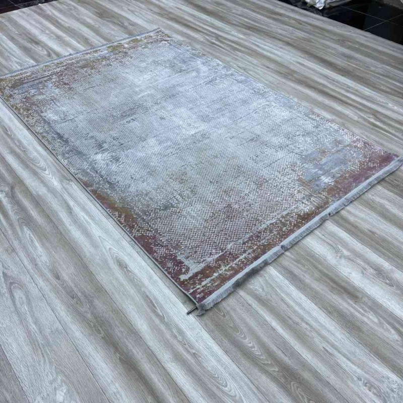 سجاد الفاخر بلغاري A972AA رصاصي موف مقاس 100*200