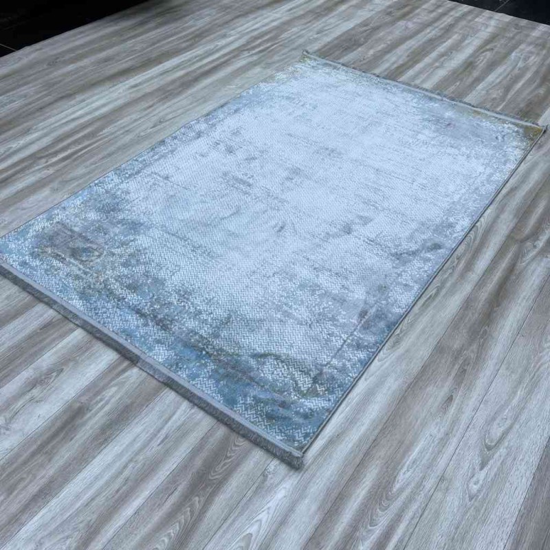 سجاد الفاخر بلغاري A972AA رصاصي ازرق مقاس 100*300