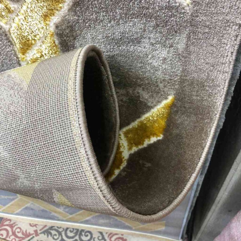 سجاد تركي افسون  109 بني و ذهبي