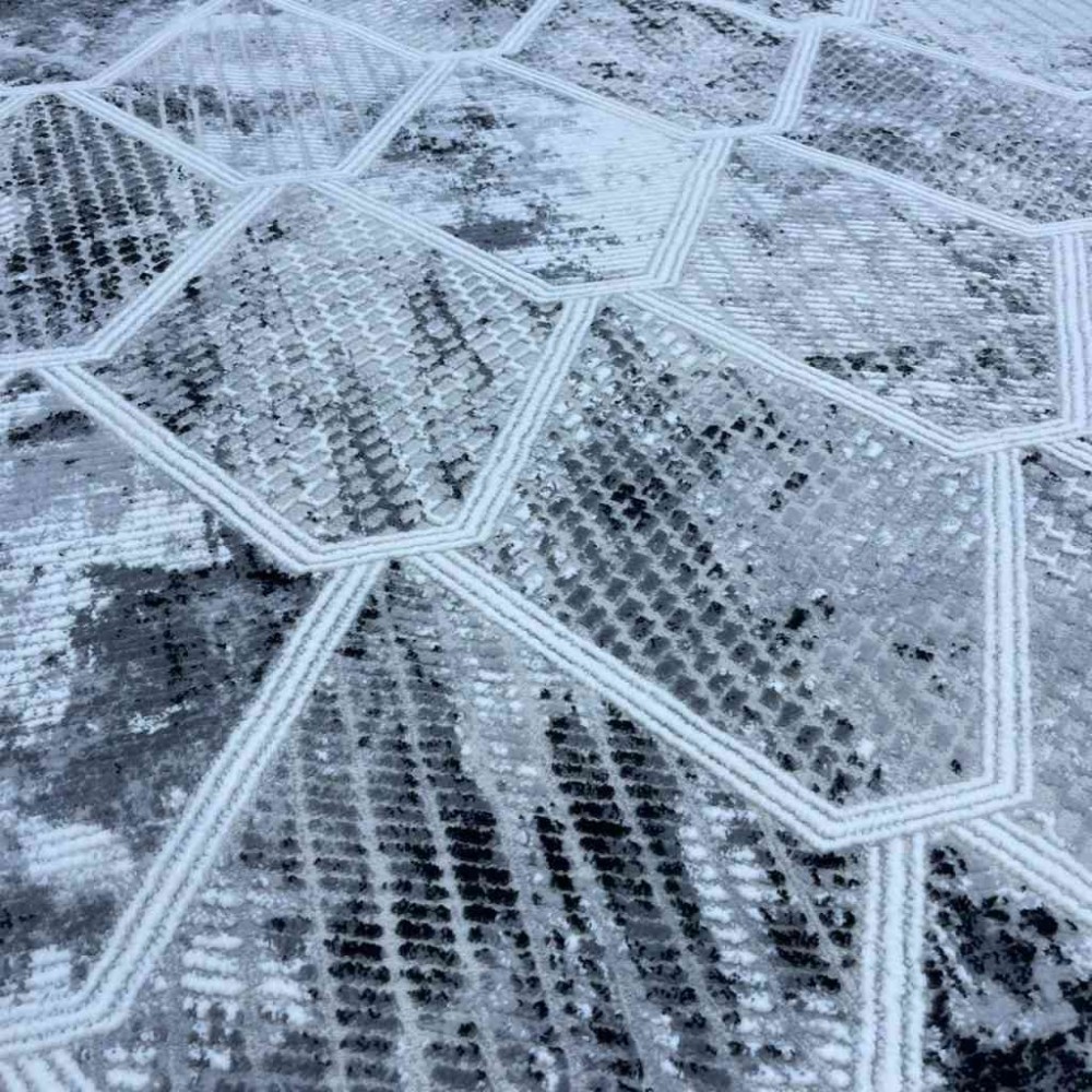 سجاد تركي موطو 051940 رمادي درجة اولا  مقاس 120*170