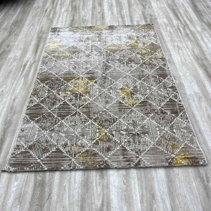 سجاد راوا تركي C192AA اصفر بني مقاس 200*300