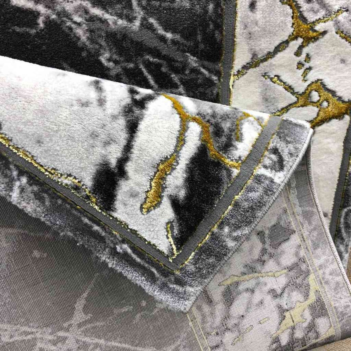 سجاد الفن 0185UA رصاصي غامق بيج 250*350