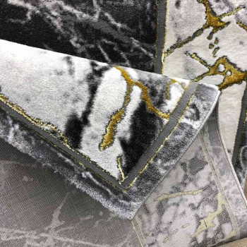 سجاد الفن 0185UA رصاصي غامق بيج 250*350