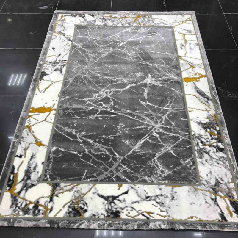 سجاد الفن 0185UA رصاصي غامق بيج 250*350