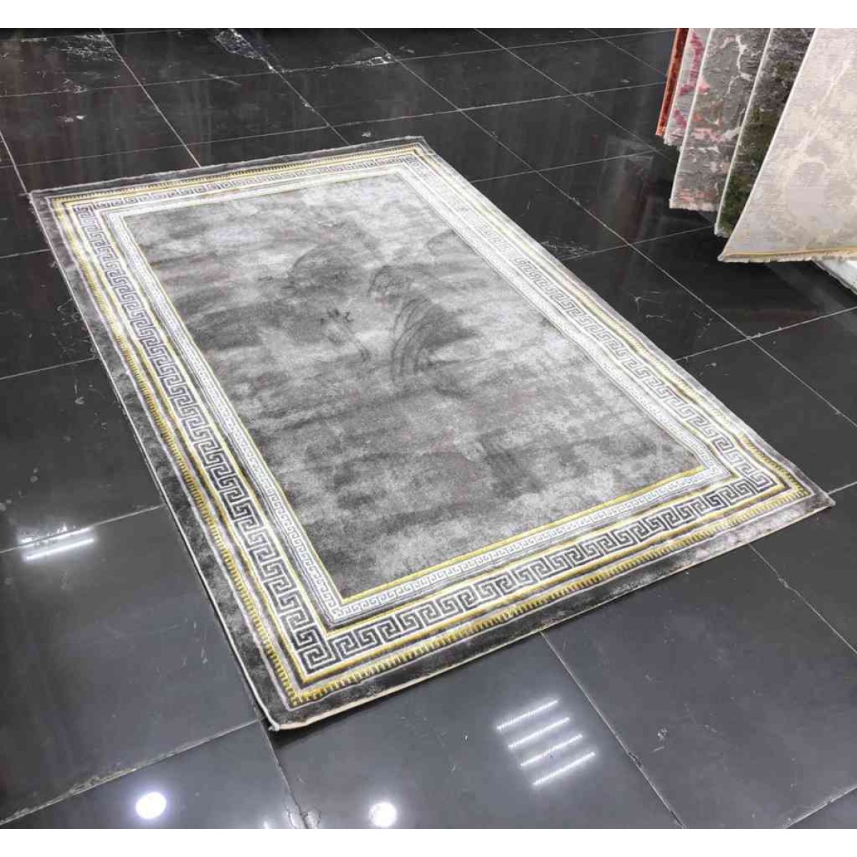 سجاد الفن 185 رصاصي غامق