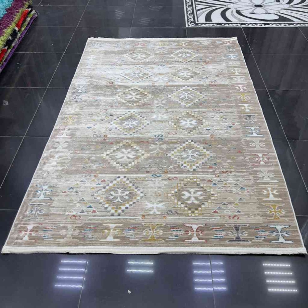 سجاد بوهيمي تركي فينتج B0024C لون بني بيج مقاس 100*300 سجاد بوهيمي تركي فينتج B0024C لون بني بيج مقاس 100*300