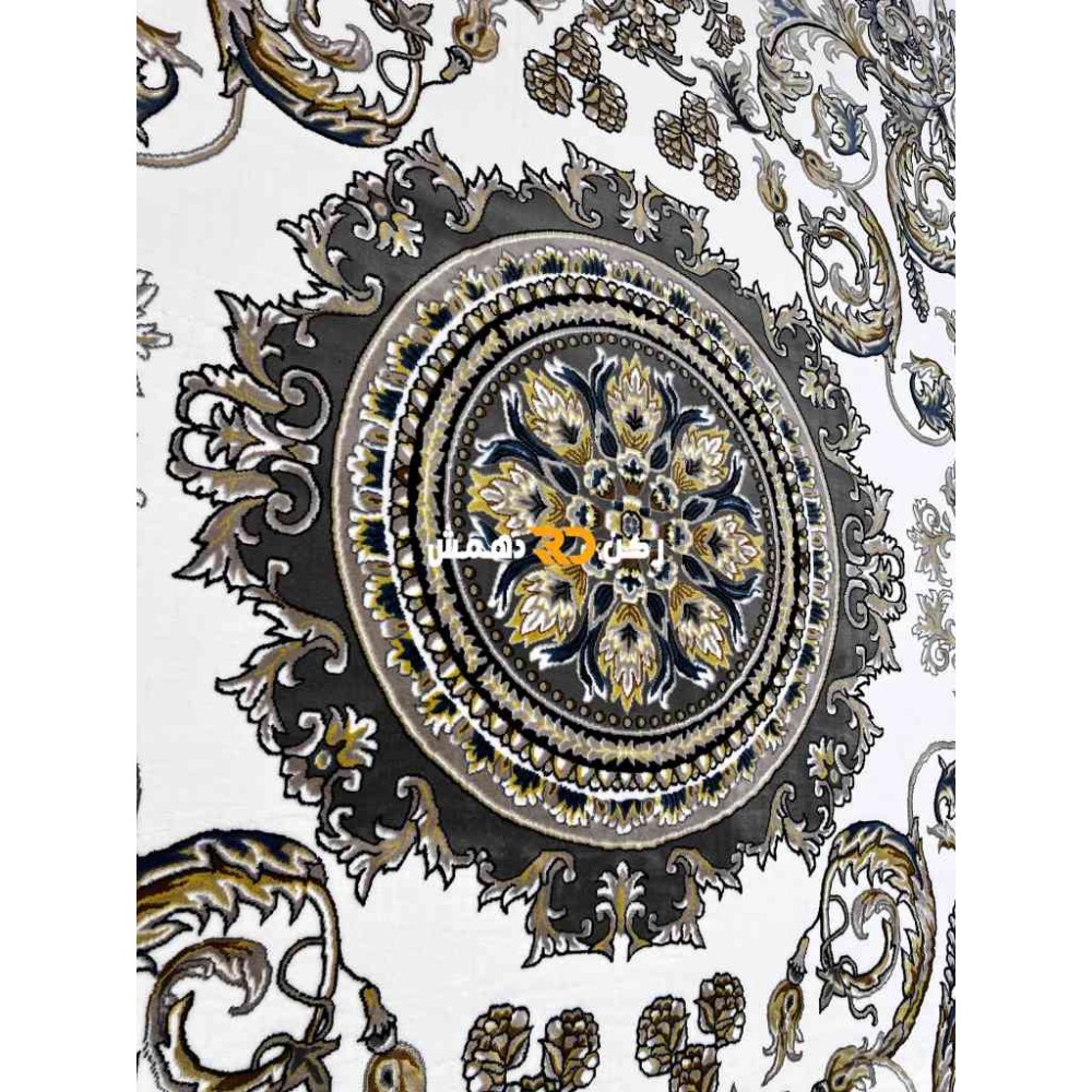 سجاد تركي طوكيو نقش ايراني B061B لون رصاصي مقاس 400*600
