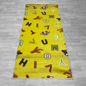 سجاد تركي اطفال اصفر مقاس 100*200