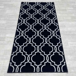 سجاد تركي بانورا اسود و ابيض مقاس 100*200