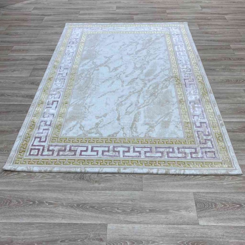 سجاد غاده E628C بيج وردي مقاس 100*200
