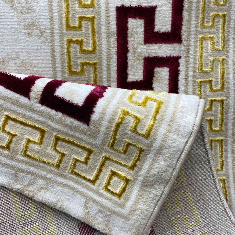 سجاد غاده E628C بيج احمر مقاس 200*300