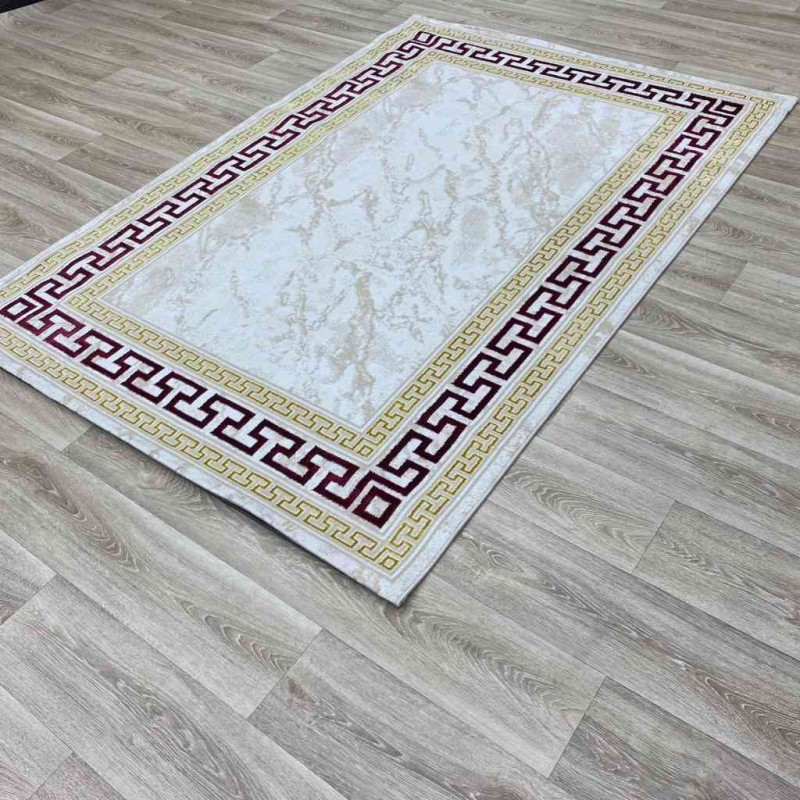 سجاد غاده E628C بيج احمر مقاس 200*300