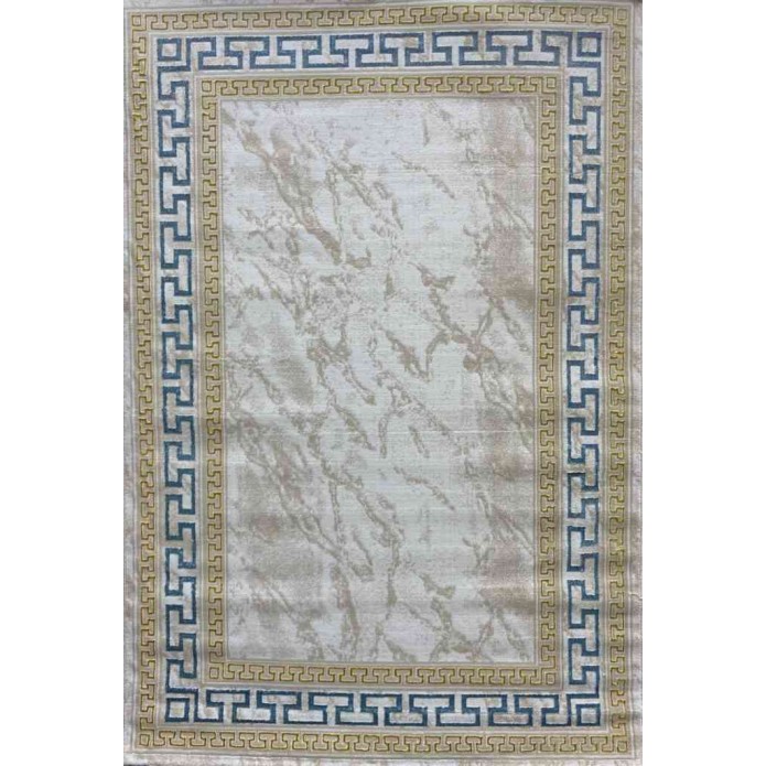 سجاد غاده E628C بيج ازرق مقاس 100*200