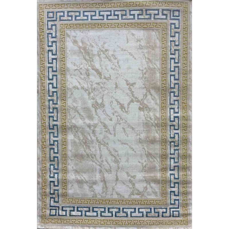 سجاد غاده E628C بيج ازرق مقاس 100*200