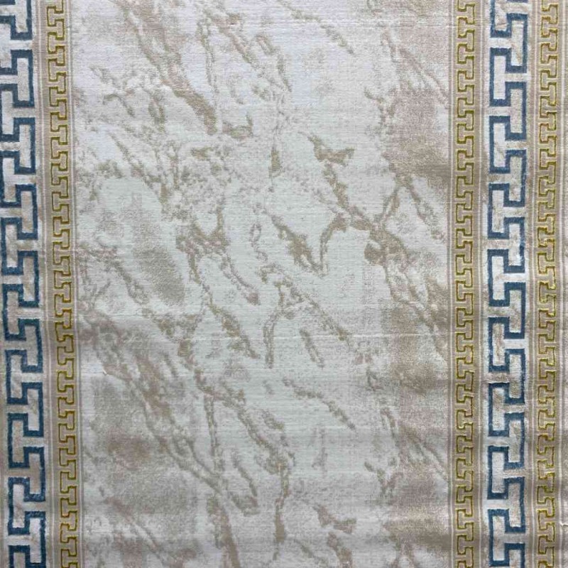 سجاد غاده E628C بيج ازرق مقاس 100*200