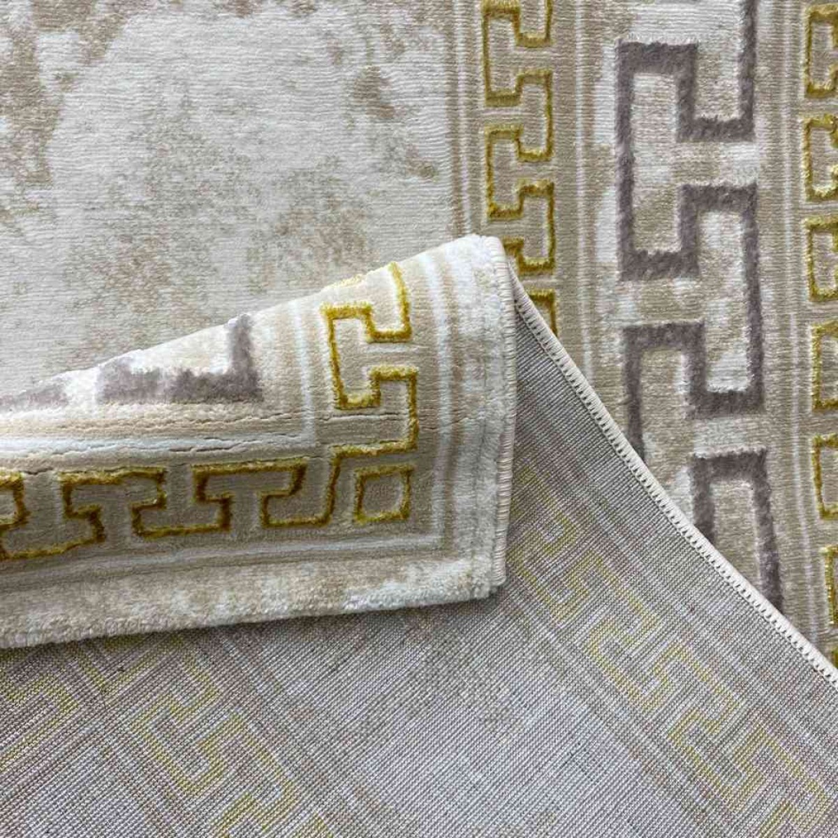 سجاد غاده E628C بيج وردي مقاس 50*80