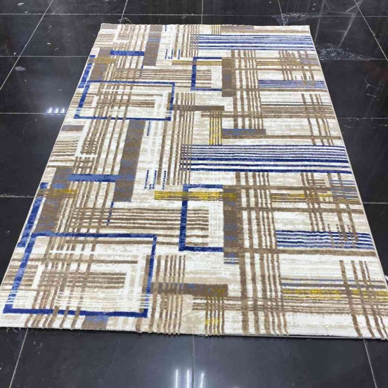 سجاد بلغاري هيرماس 082 بيج و ازرق