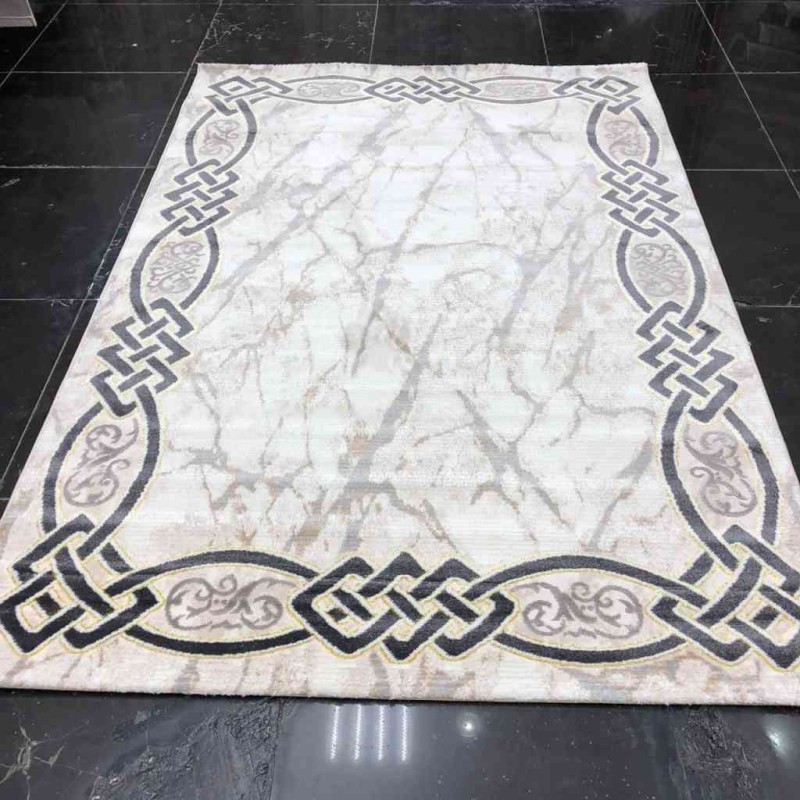 سجاد تركي لانكوم 629 بيج مع رصاصي