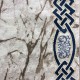 سجاد تركي لانكوم 629  بيج مع سماوي