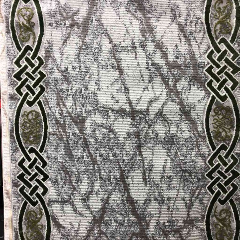 سجاد تركي لانكوم 629  رصاصي مع اخضر