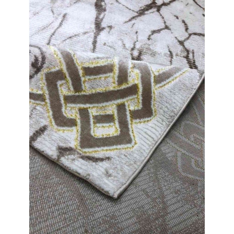 سجاد تركي لانكوم 629  بيج مع ذهبي
