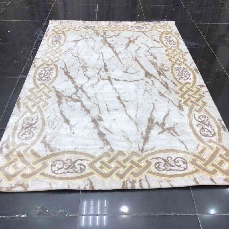 سجاد تركي لانكوم 629  بيج مع ذهبي