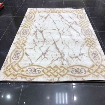 سجاد تركي لانكوم 629  بيج مع ذهبي