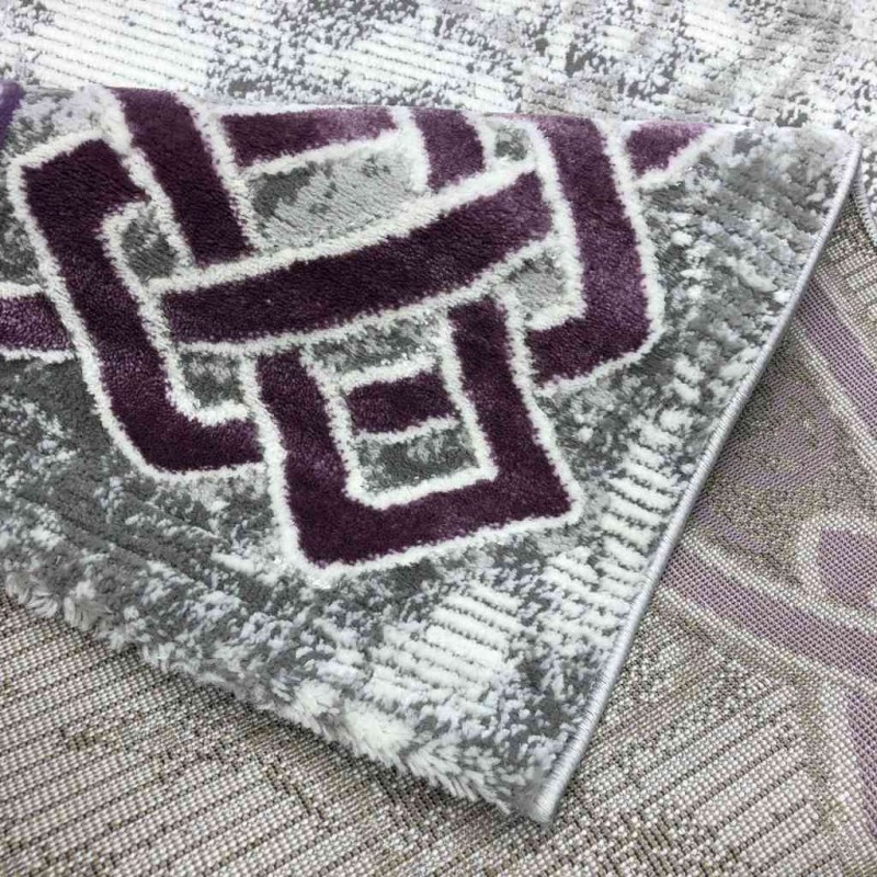 سجاد تركي لانكوم 629  رصاصي مع موف