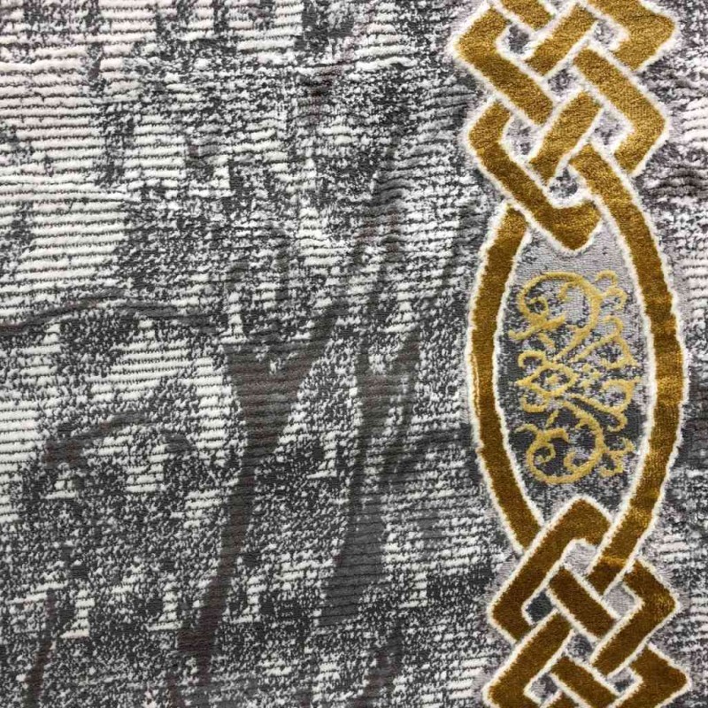 سجاد تركي لانكوم 629  رصاصي مع ذهبي