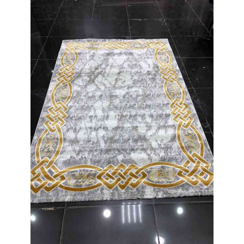 سجاد تركي لانكوم 629  رصاصي مع ذهبي
