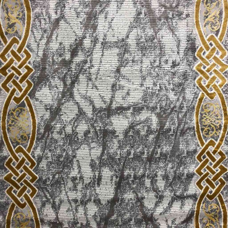 سجاد تركي لانكوم 629  رصاصي مع ذهبي