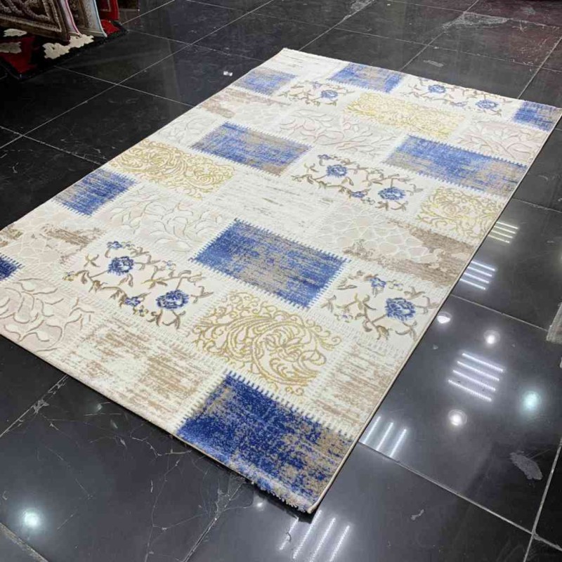 سجاد بلغاري مانغو 626 بيج و سماوي