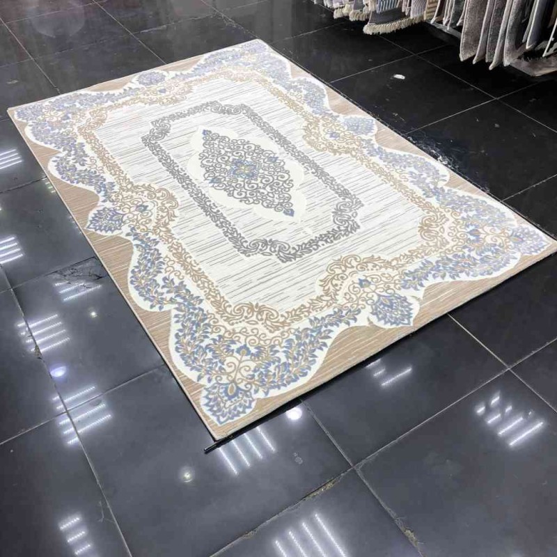 سجاد ميدلي 9333 كريم ازرق فاتح