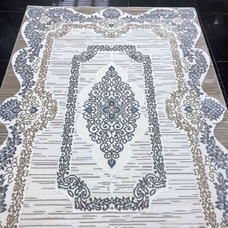 سجاد ميدلي 9333 كريم ازرق فاتح