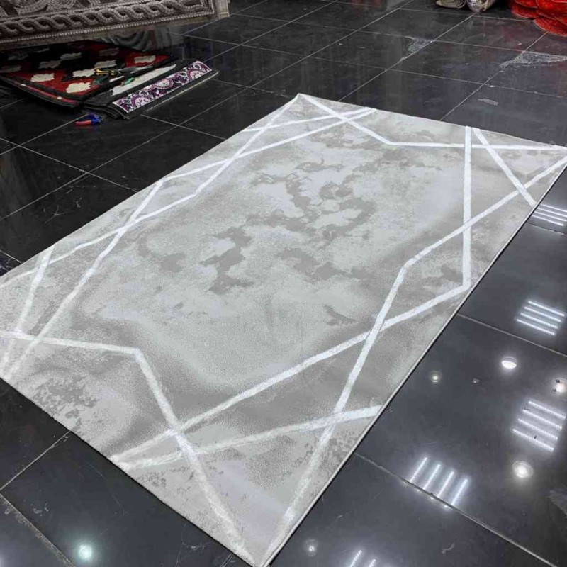 سجاد تركي ميلانو 636 رصاصي ابيض
